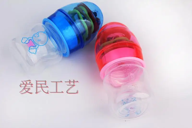 Высококачественная мини бутылочка для кормления младенцев 6 мл ПП мультяшная
