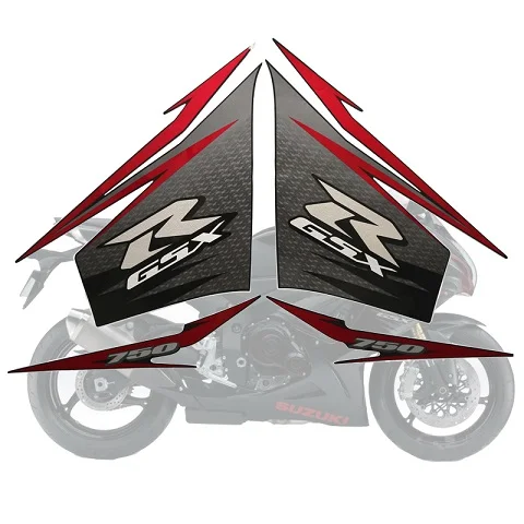 B Для suzuki GSXR600 GSXR 750 600 750 2011 2012 2013 K11 Стикеры комплект Аксессуары для мотоциклов Стикеры наклейка на обтекатель - Цвет: B