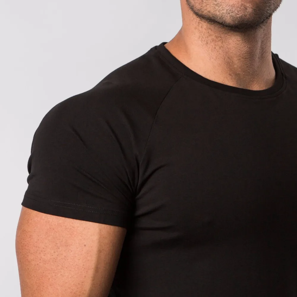 ALPHALETE летняя Новинка для мужчин тренажерные залы футболка фитнес бодибилдинг тонкие футболки Мода для отдыха с коротким рукавом хлопковые футболки топы