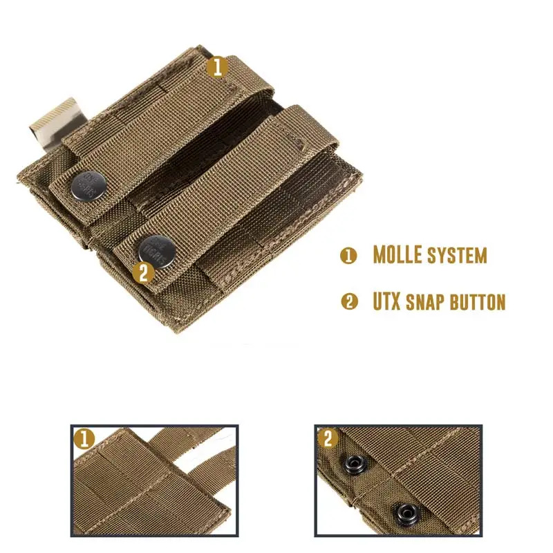 OneTigris тактическая двойная сумка для пистолета ручная GLOCK M1911 92F 40 мм гранат и т.