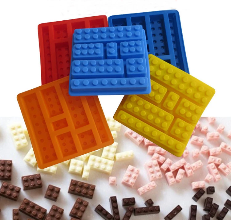 1 шт. квадратная форма кирпича лоток для льда силиконовая кубик мороженого