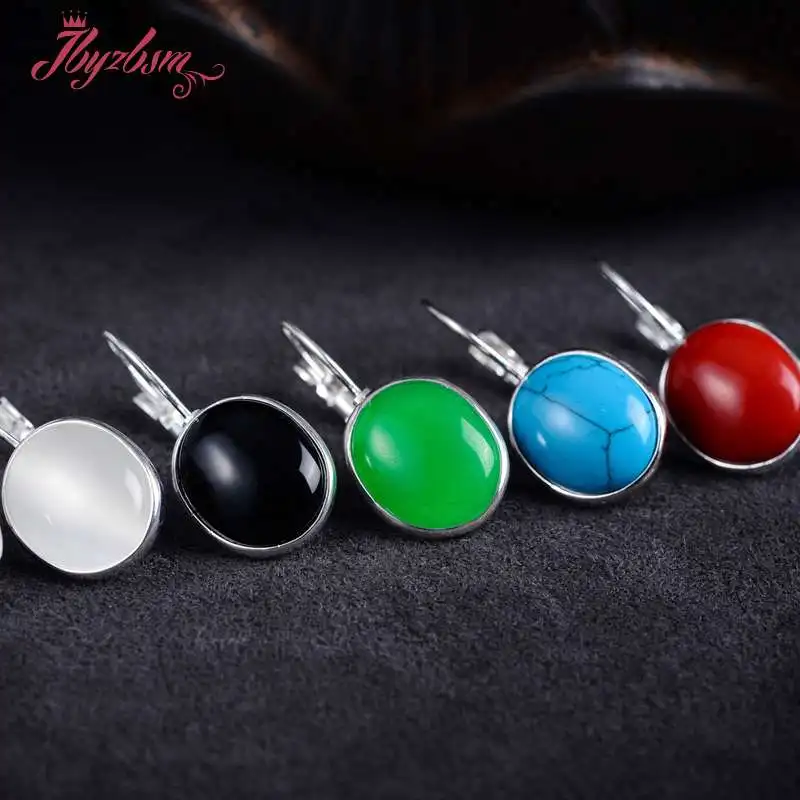 10x14 мм Овальный драгоценный камень бусины белый тибетский серебряный для