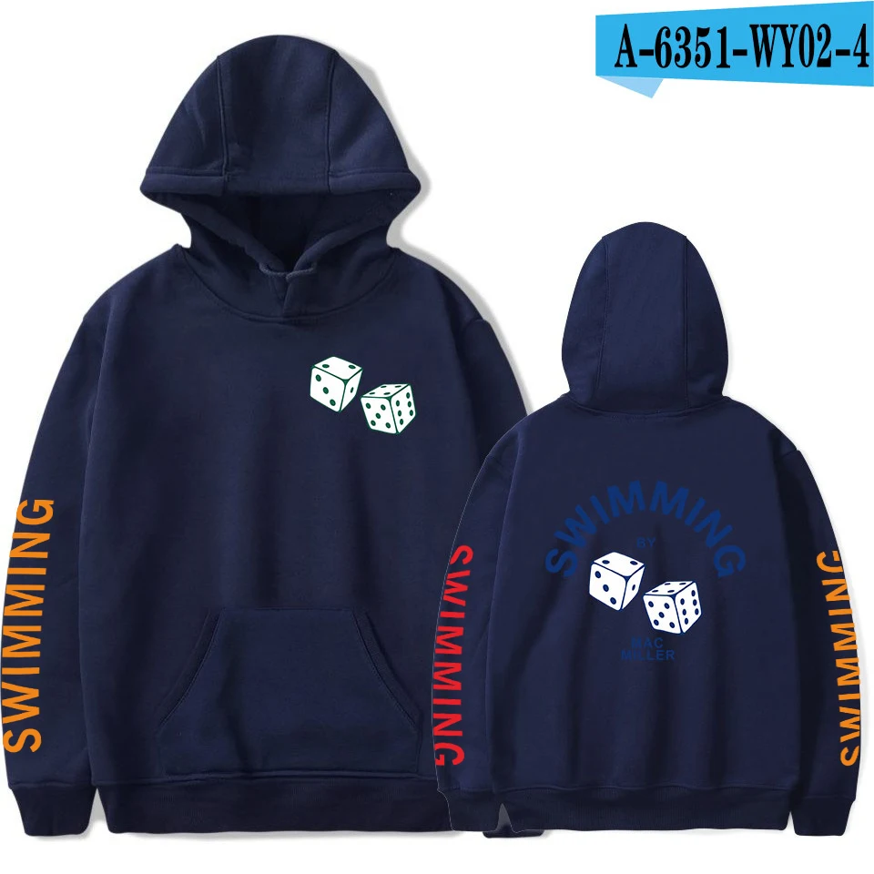 Navy Blue Новинка, Mac Miller, крутая Кепка, свободная толстовка с капюшоном, спортивный костюм, модная повседневная женская/Мужская K-pop одежда для фанатов - Цвет: Navy Blue