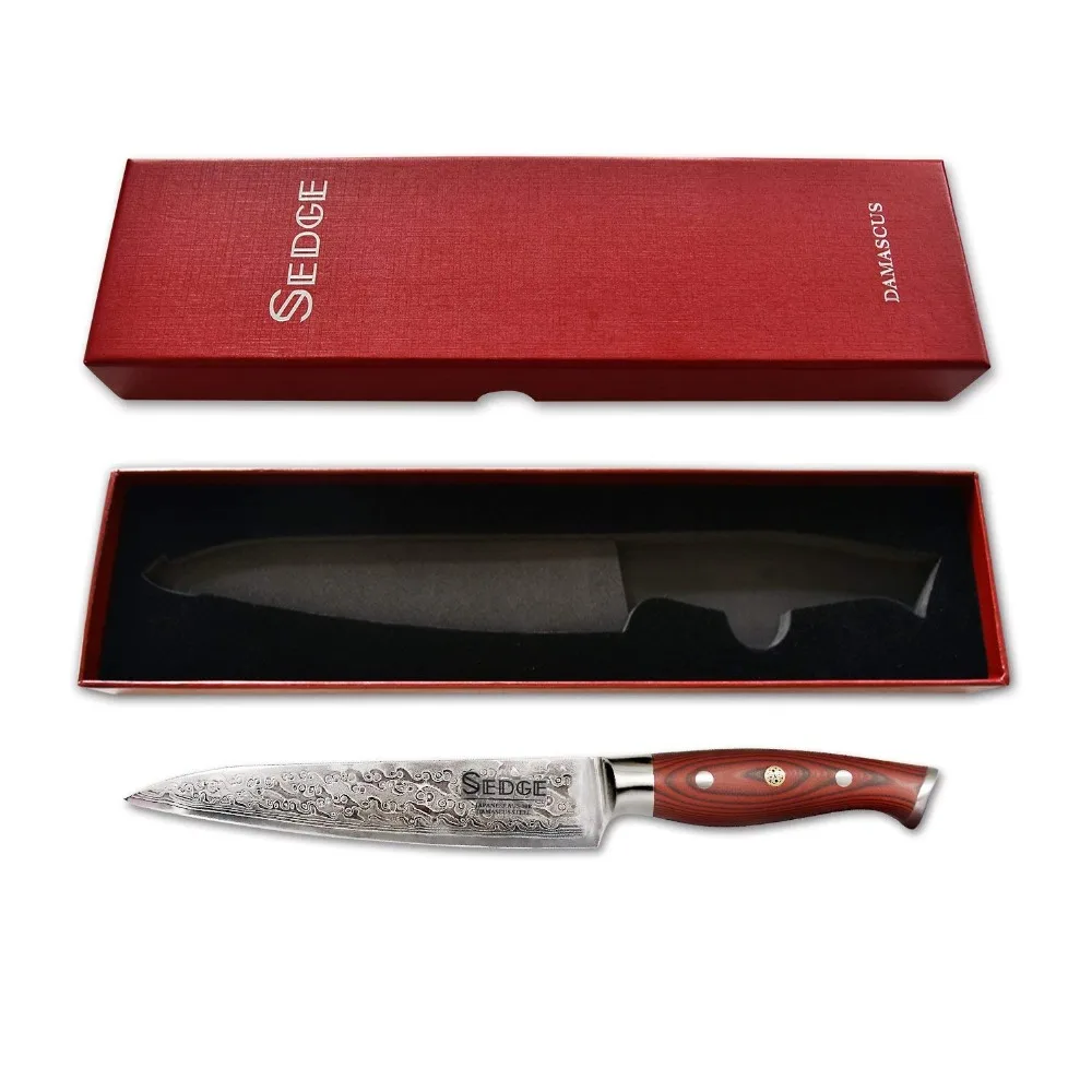 Нож для нарезки седж-дамасский кухонный нож-японская AUS-10 из нержавеющей