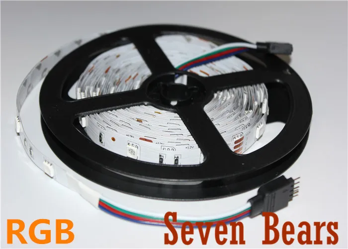 Лента светодиодная 12 в пост. Тока 5 м 5050 светодиодов IP20 м/рулон|led rgb white|5050 5mled strip lamp