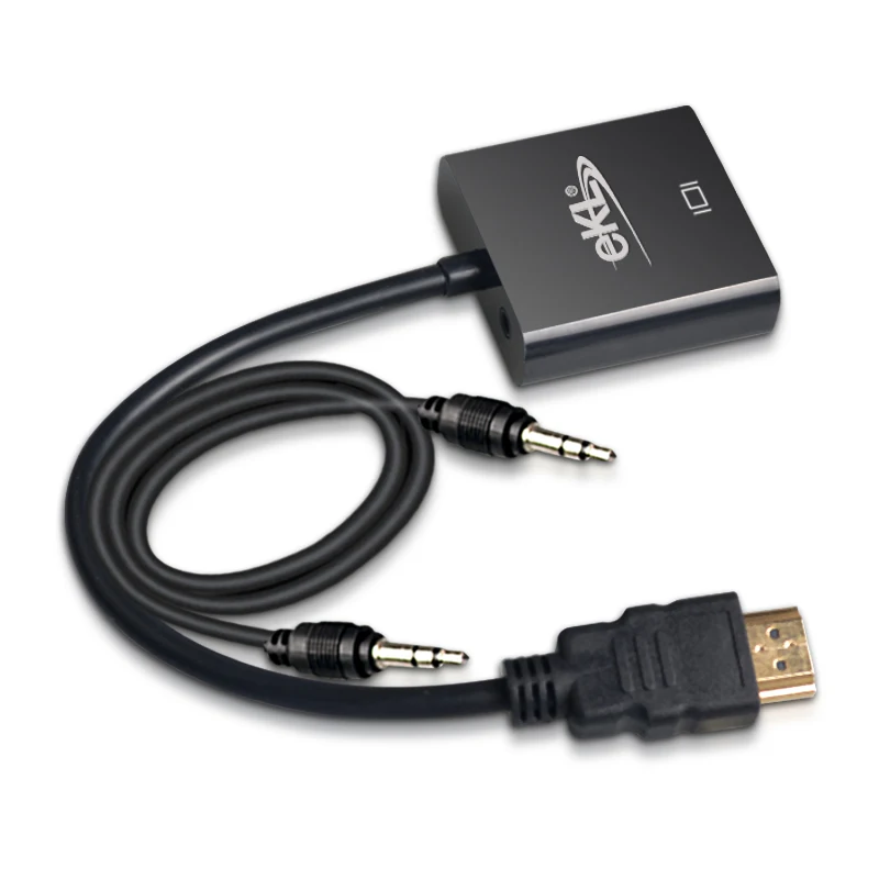 EKL 1080 P HDMI TO VGA Adapter конвертер для кабеля с аудио кабель HD ТВ Xbox PS3 PS4 ноутбука коробка