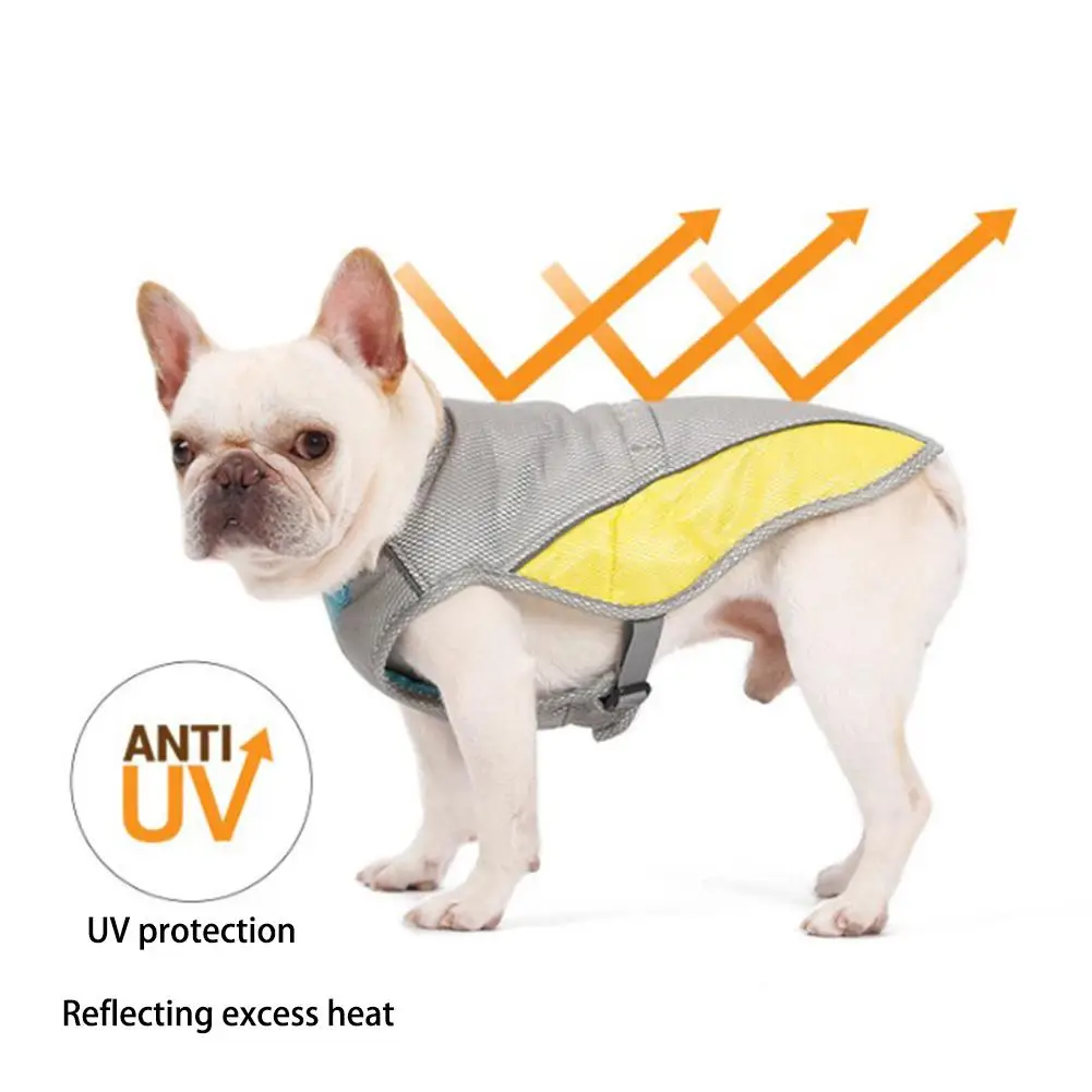 

Summer Dog Cooling Vest Harness Cooler Jacket Breathable Elastic Reduce Heat Pet Clothes For Small Medium Large Dog