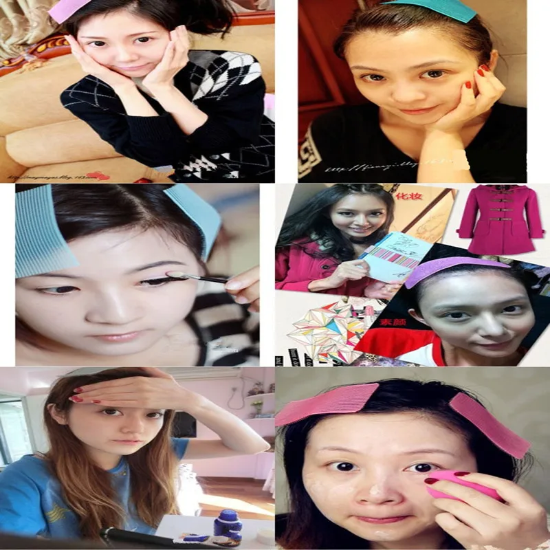 2 искусственных наклейки для волос зажим челки фиксированная бесшовная