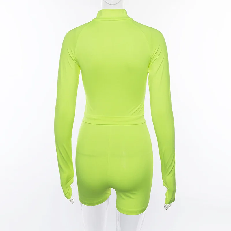 AOSSILIND осень длинный рукав спортивный костюм с горловиной женские пояса молния