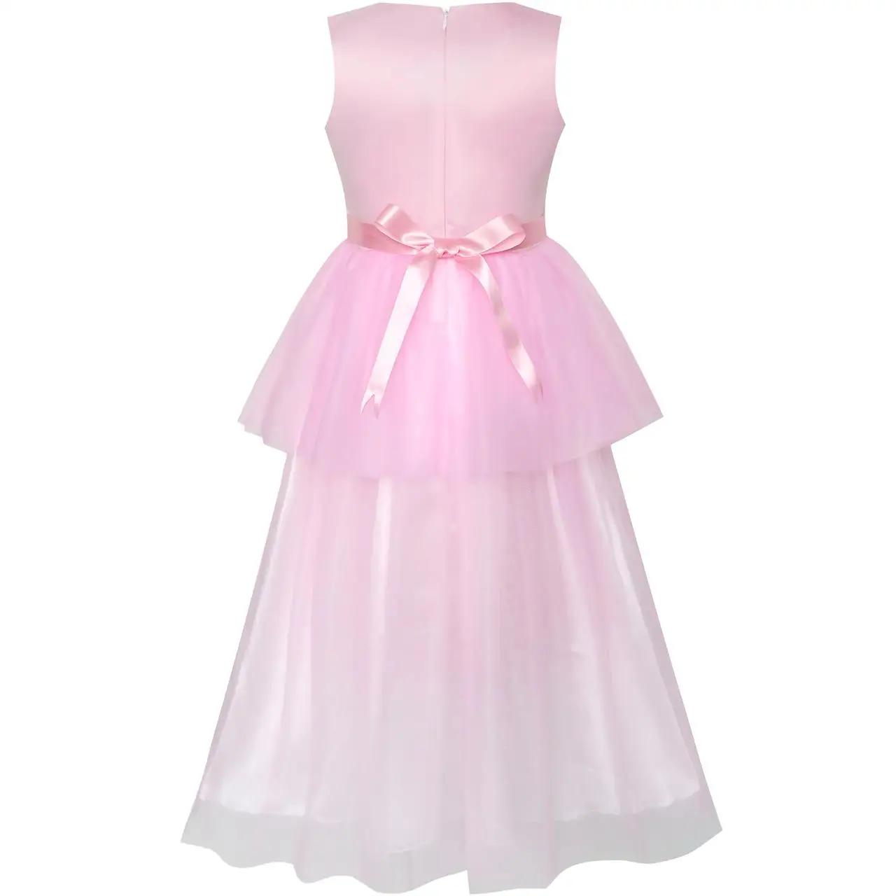 Sunny Fashion платья для девочек платье Цветок Девушка Платье Розовый На танцах Мяч