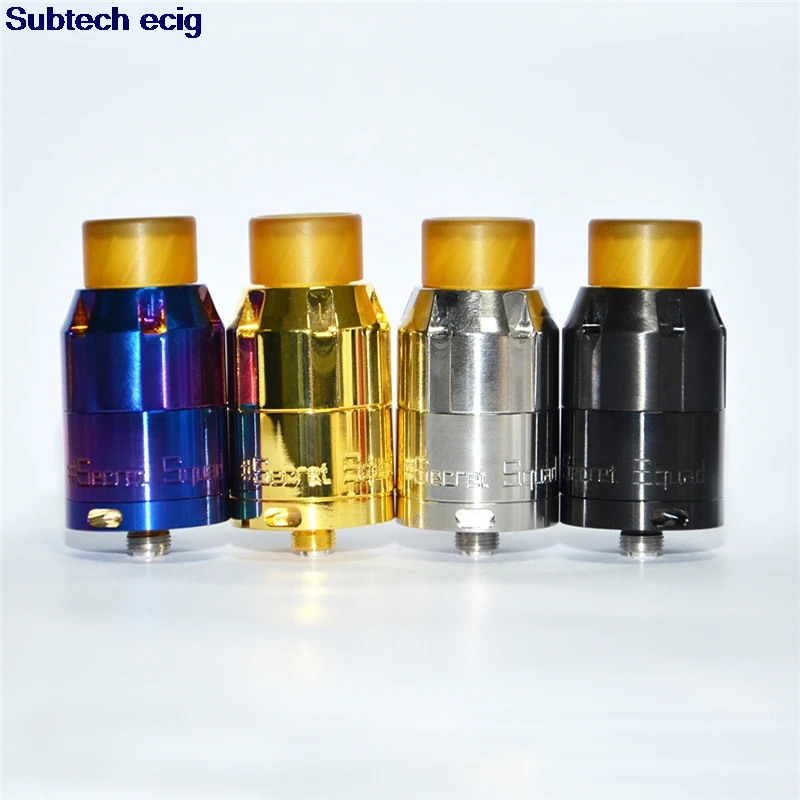 

Clearance tank Killing time RDA atomizer 316 stainless steel 25mm diameter 510 thread PEI Drip tip for 510 mods mech vape mod