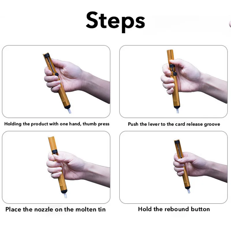 1 шт. металлическая припоя присоска отсасывающий насос Вакуумный паяльник для