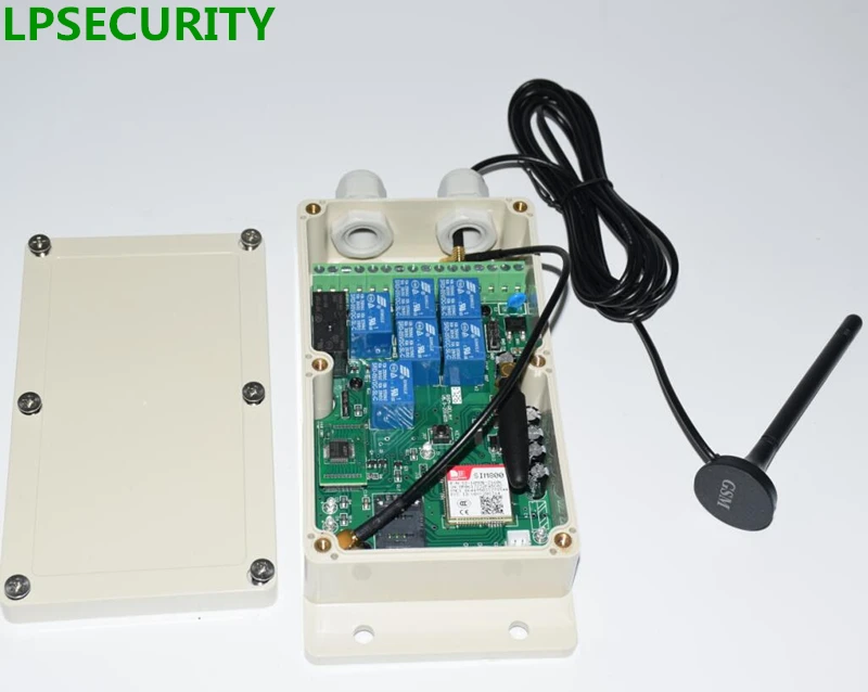 LPSECURITY 4G 2G Водонепроницаемый 7 реле в режиме реального времени GSM дистанционного