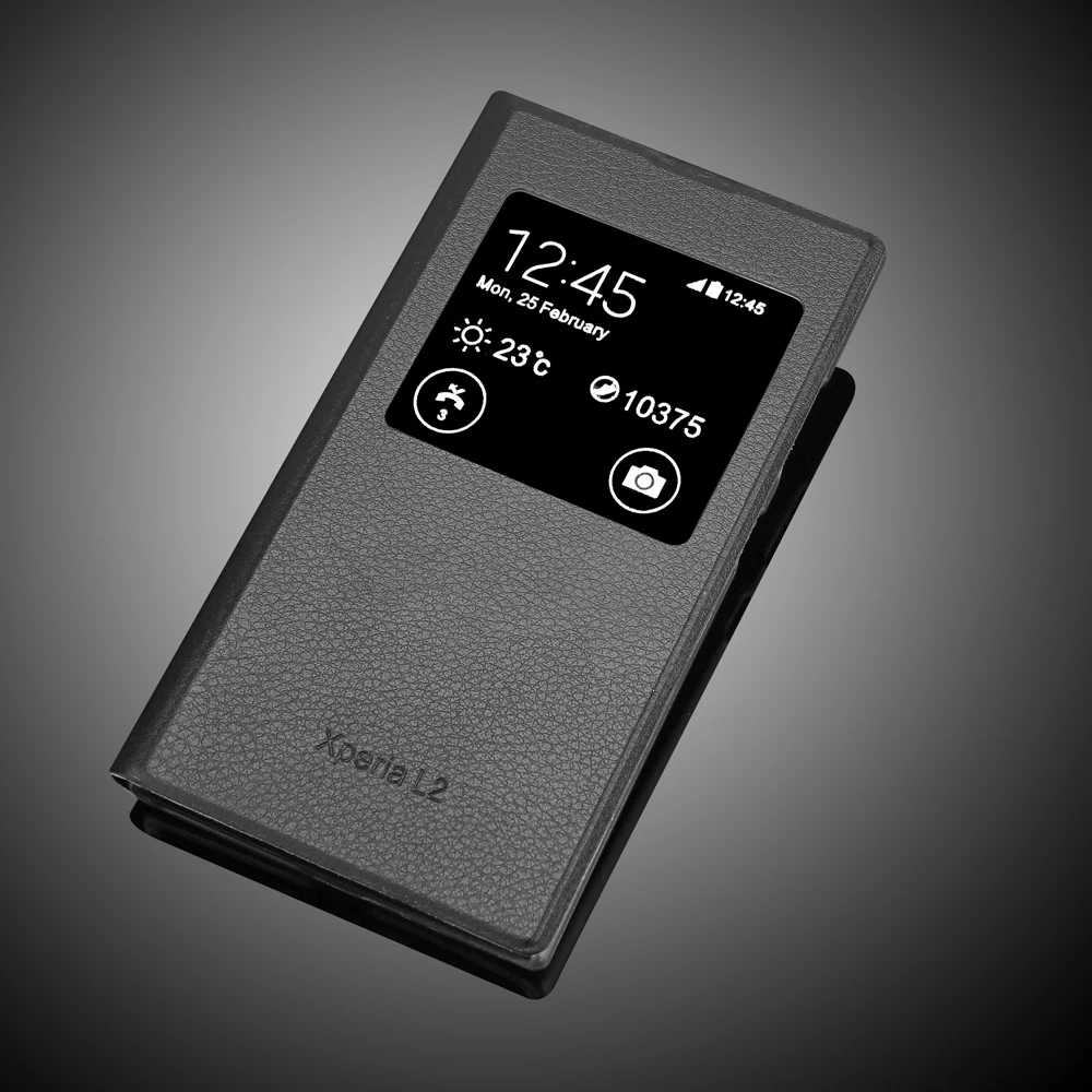 Чехол для Sony Xperia L2 чехол из искусственной кожи задняя крышка телефона с откидной