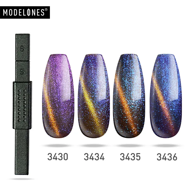 Modelones кошачьи глаза УФ набор гель лаков для ногтей Хамелеон использования с
