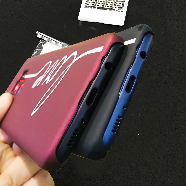 Жесткий чехол с милыми парными сердечками для Samsung A50 S10 S8 S9 S8Plus S9Plus Galaxy Plus