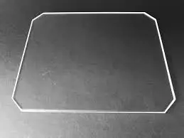

220mm x 220mm x 3mm Polished Chamfer Borosilicate Glass Plate/Bed w/corner Cut for Wanhan i3 Anet A8 MP Maker Select 3D Printer