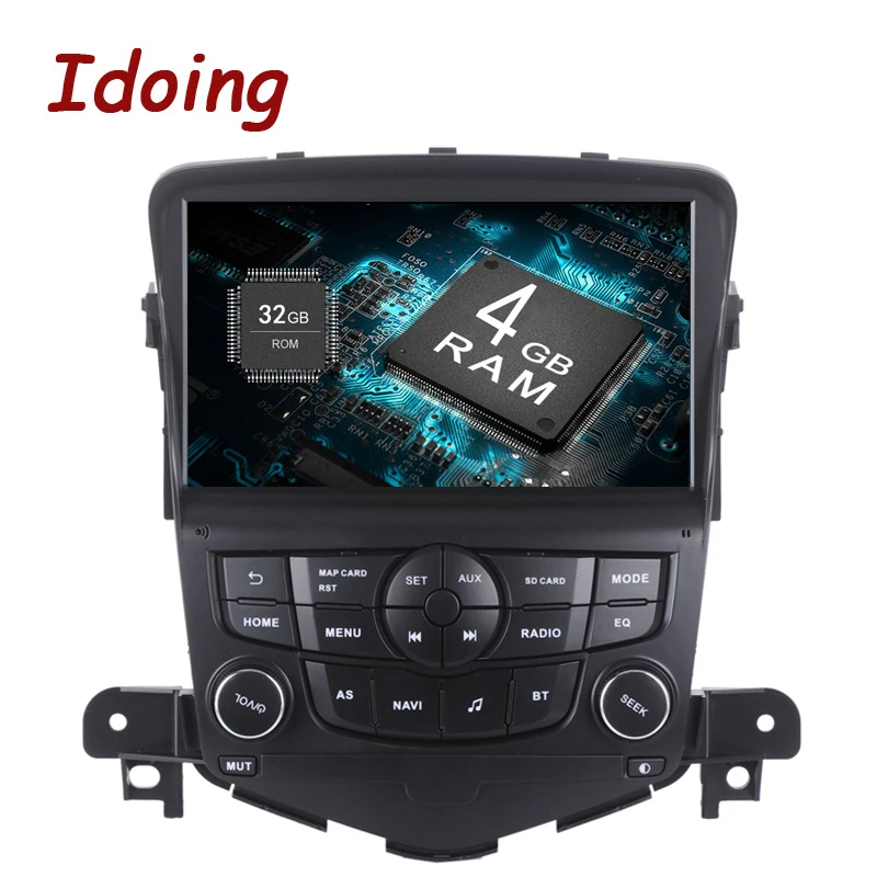 Idoing 1Din 8 дюймов 4G RAM 32G ROM руль Android8.0/7 1 автомобильный мультимедийный плеер Fit Chevrolet
