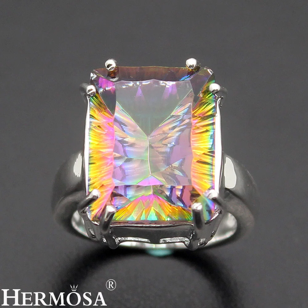 Hermosa Dreamy LOVE подарок Радужный огонь ювелирные изделия 925 стерлингового серебра