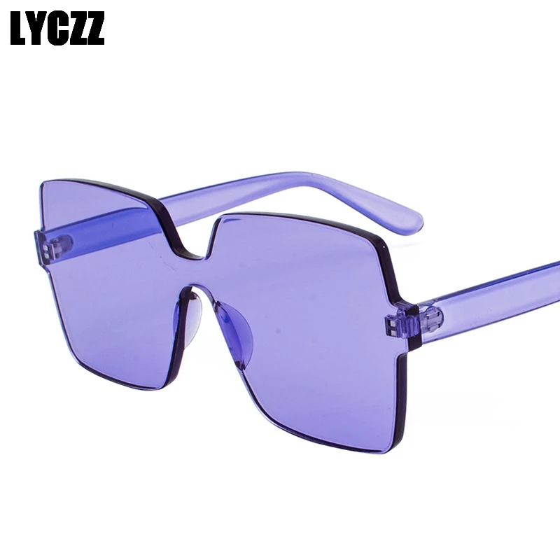 Lyczz Брендовая дизайнерская обувь модная цельнокроеная крупные сонечные очки