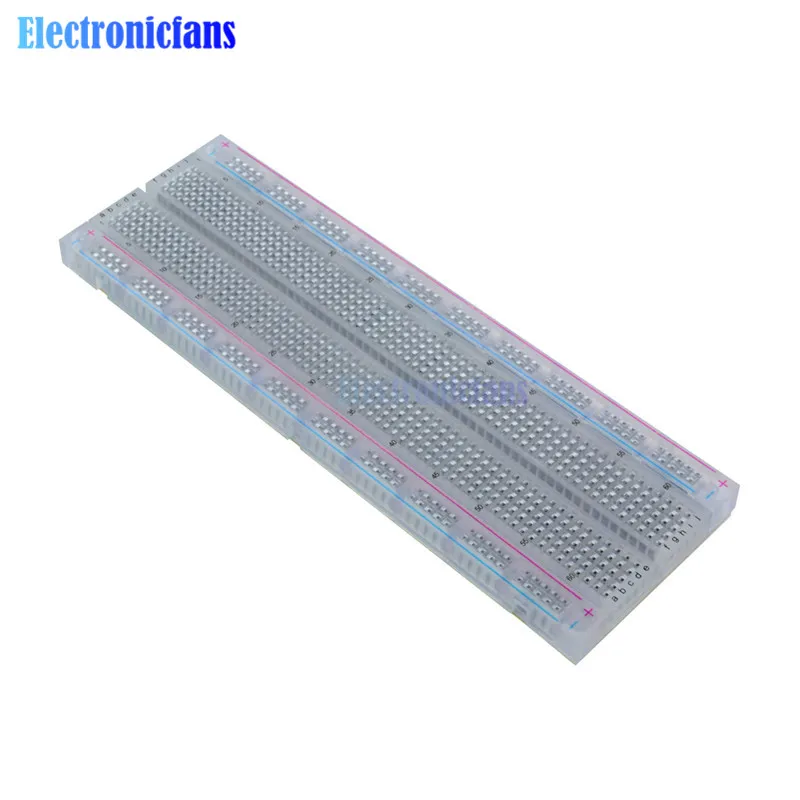 MB102 Прототип Макет для DIY KIT MB-102 печатная плата макет плата 830 отверстия пайки универсальный белый/прозрачный
