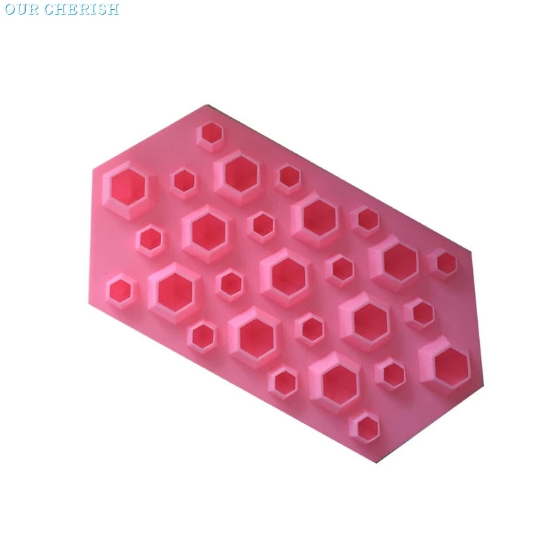 Алмазная форма ледяной куб лоток 27 полостей Кристальный силиконовый формы