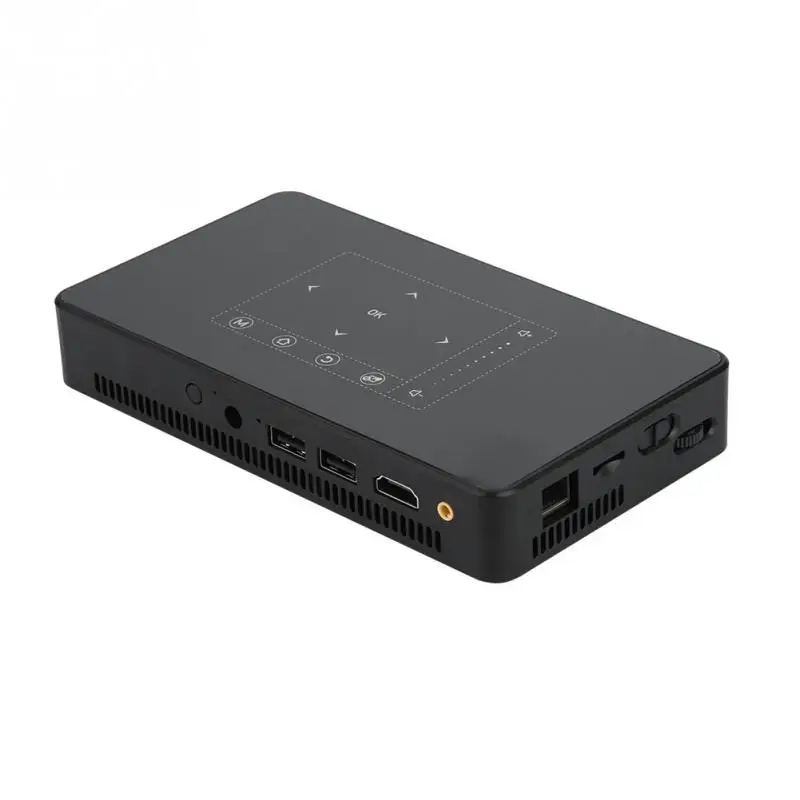 Мини Портативный 4K DLP проектор карманный светодиодный мобильный HDMI/USB/SD интерфейс
