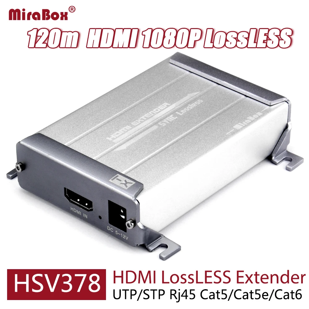 HDMI удлинитель без потерь длиной 120 м UTP STP Ethernet FUll HD 1080p передатчик приемник Cat5/Cat5e
