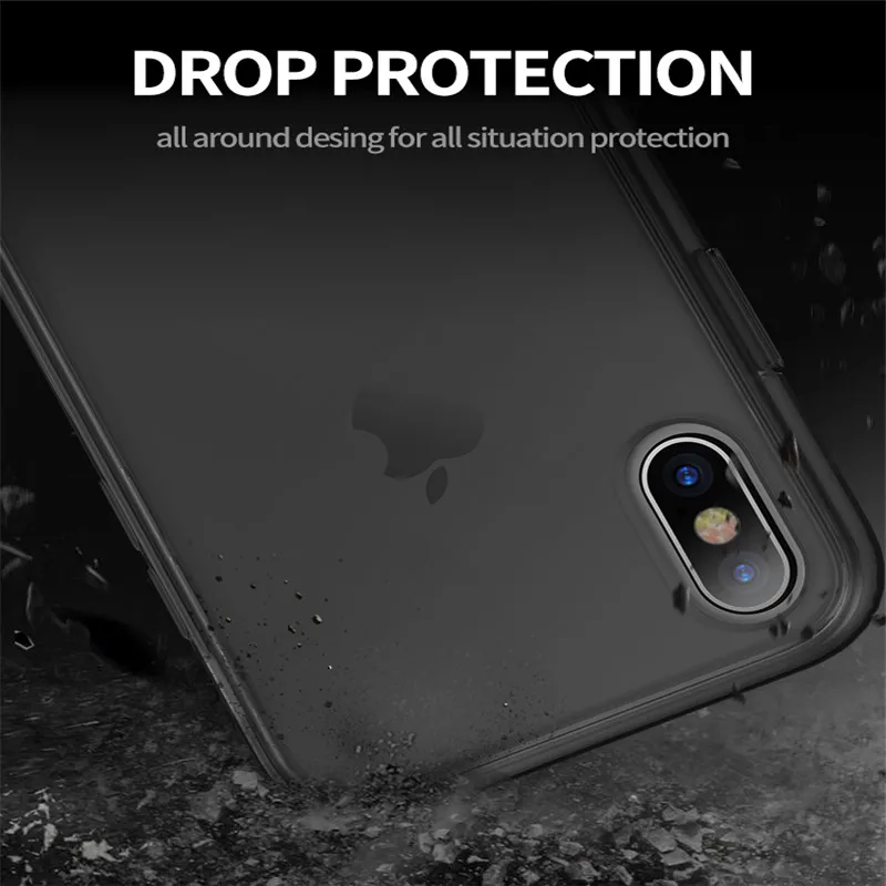 IPAKY Оригинальный чехол для iPhone XS Max XR крышка пластик + ТПУ Гибридный назад телефон
