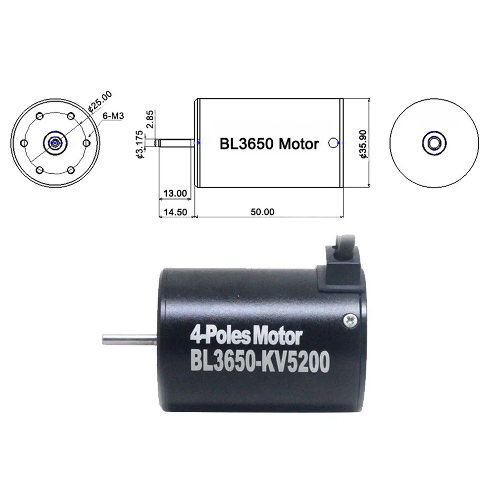 HIINST Водонепроницаемый 3650 5200KV безщеточный + 60A ESC для 1/10 RC Car лодка гусеничный L824 |