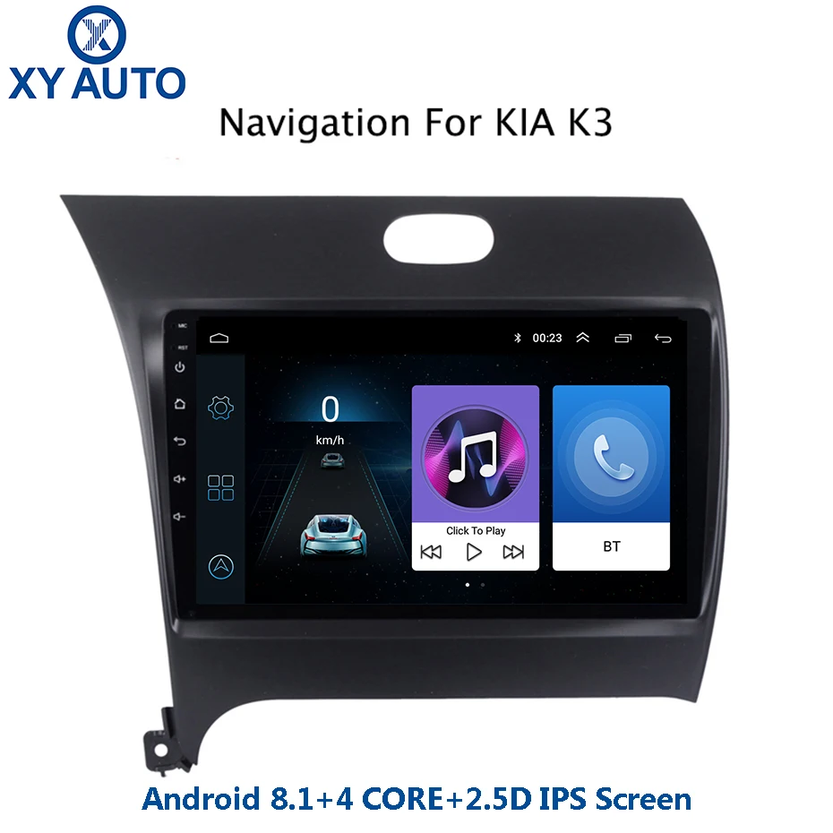 9 дюймовый 2.5D IPS закаленный HD мультисенсорный экран Android 8 1 NAVI для Kia k3 2013-2017 с Bluetooth