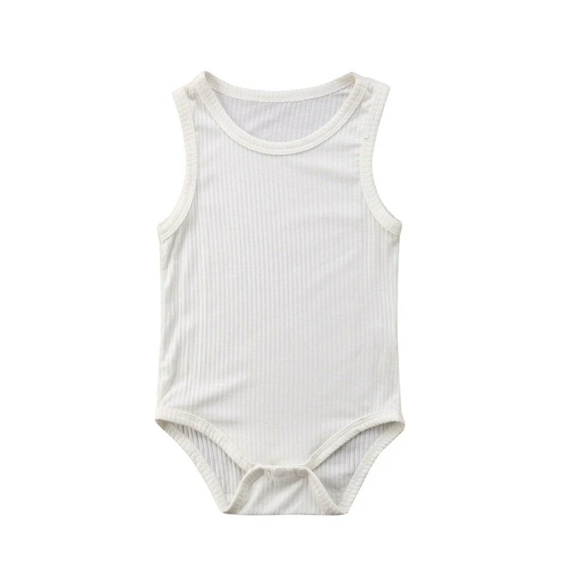 Новинка 2019 брендовый однотонный комбинезон в рубчик для новорожденных девочек и