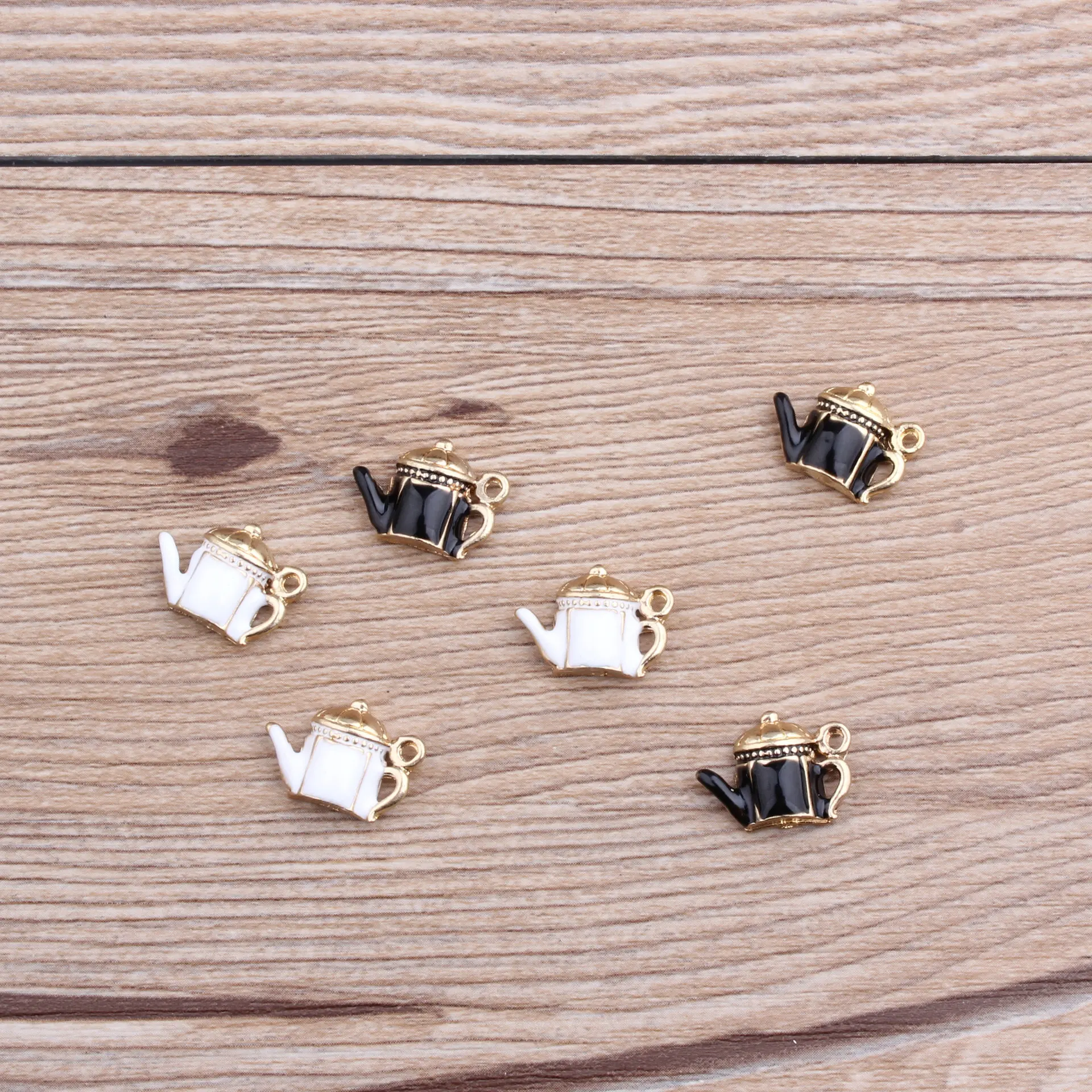 10pcs/lot Teapot Oil Drop Enamel Charm Pendants Accessories For Women Bracelet Necklace Earring Jewelry Making | Украшения и