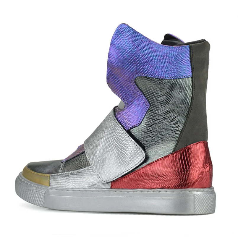 Зимние ботинки для мужчин Ботинки мотокросса Мужская обувь из натуральной кожи