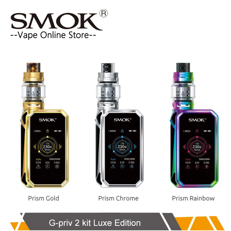 Origianl SMOK g priv 2 комплекта Luxe Edition G Vape коробка мод с TFV12 принц Танк fit катушки против smok