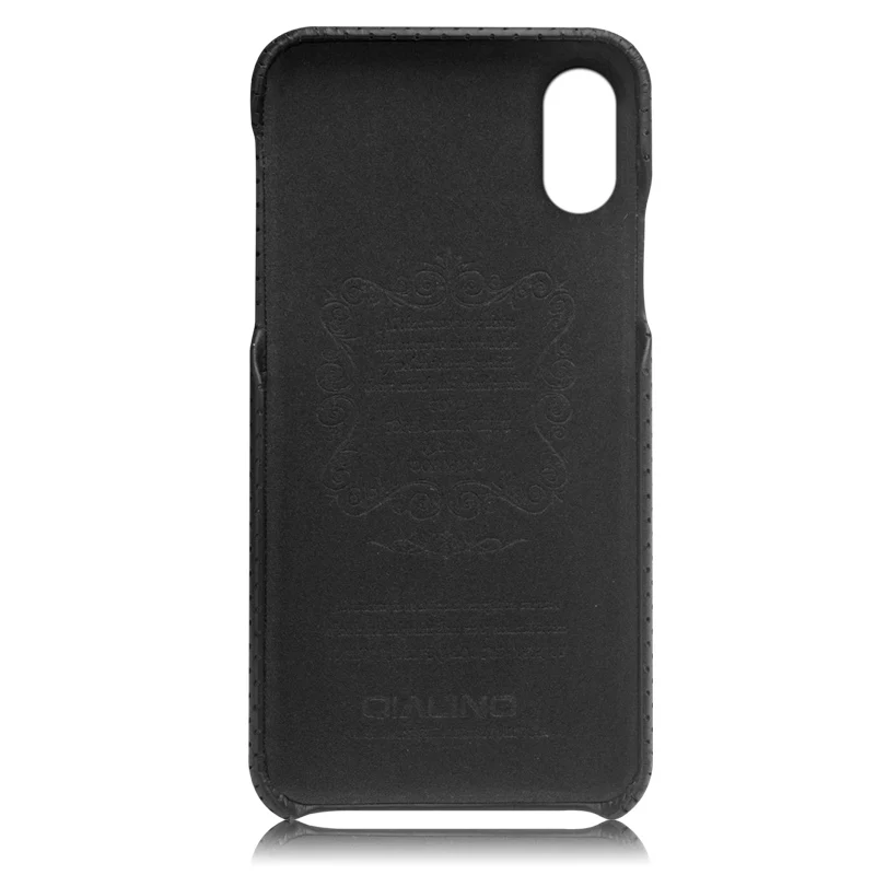 Уникальный чехол-накладка QIALINO для iPhone XS Роскошный чехол из натуральной кожи X Apple