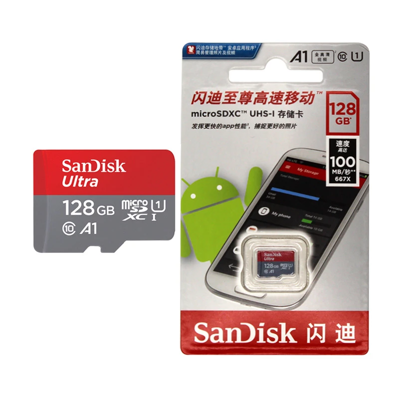 SanDisk карта памяти Micro SD класс 10 16 ГБ 32 64 128 ГБ|Карты памяти| |
