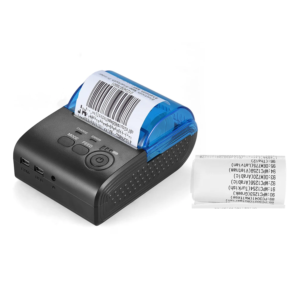 POS 5805DD портативный мини 58 мм Беспроводной USB термопринтер для чеков билетов