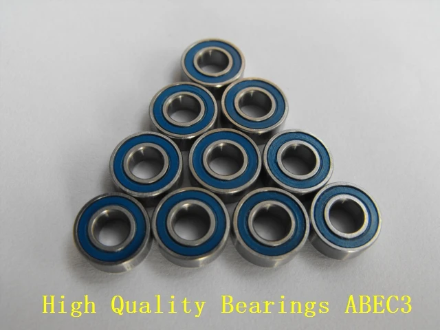 10 шт. 6X12X4 синие резиновые подшипники MR126 2RS ABEC3 модельные подшипники|bearings mr126|bearing