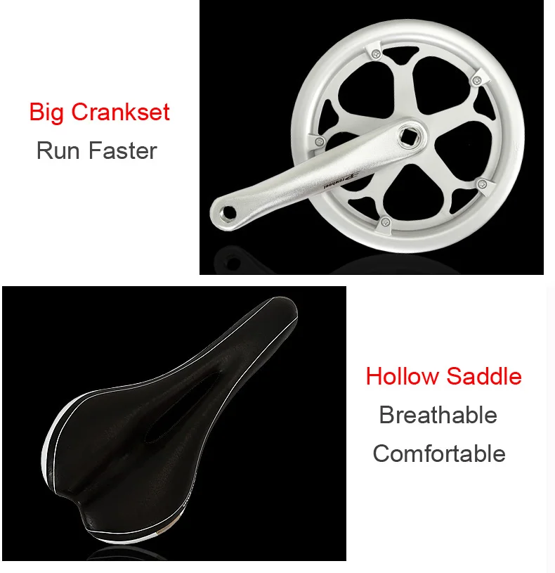 7 скоростей 20 дюймов складной велосипед, обод из магниевого сплава, передний и задний дисковый тормоз, Топ бренд система контроля скорости