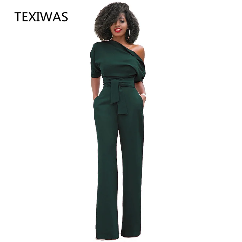 Женские комбинезоны с открытыми плечами TEXIWAS элегантные разноцветные большого