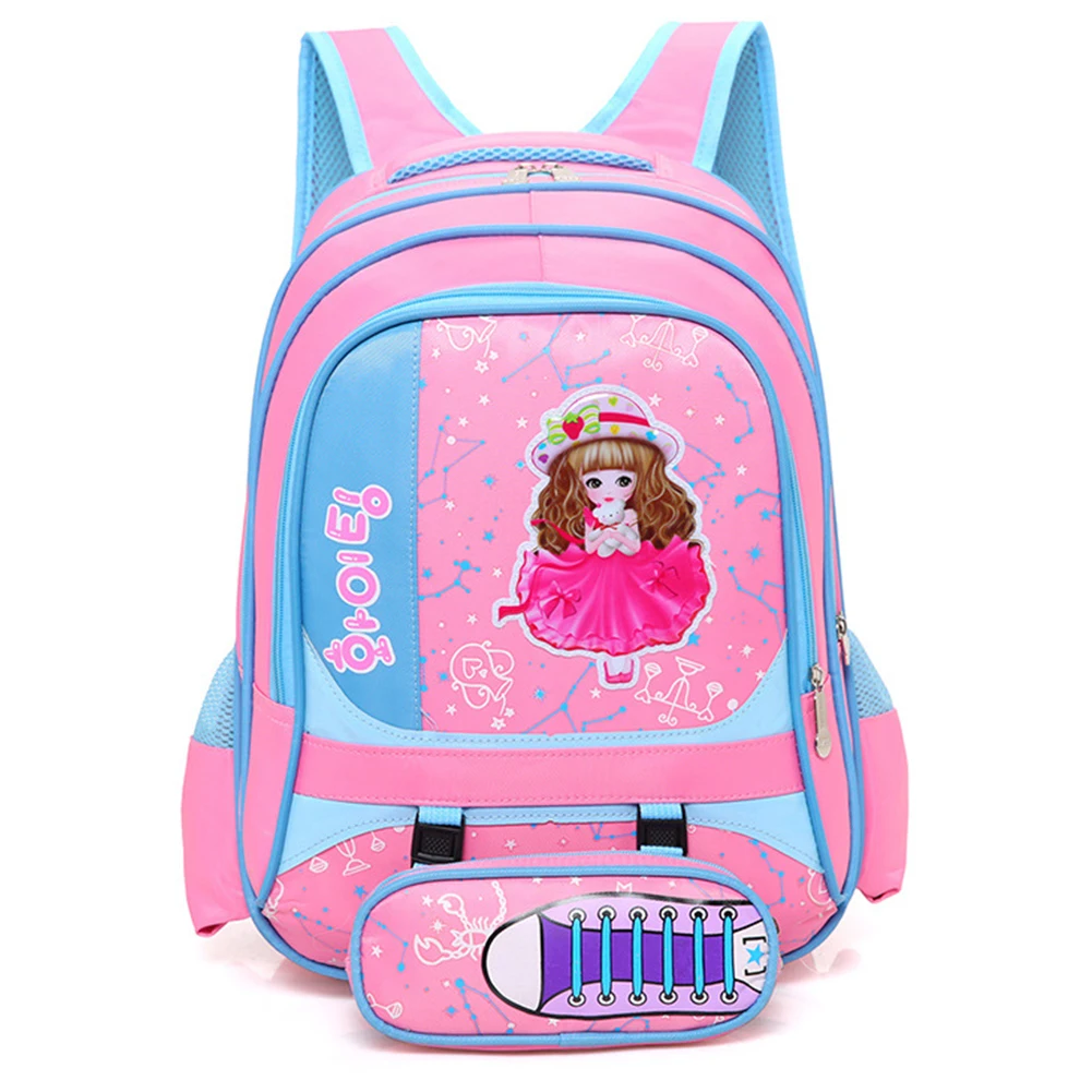 Детский Рюкзак Студенческая школьная сумка на молнии пенал детский рюкзак