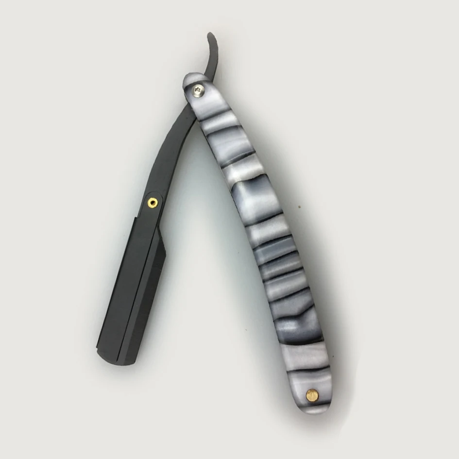 razor Горячая мужские белые акриловые ручки бритвы портативные лезвия для бритвы парикмахерский нож для волос Бритва для бровей Бритва - Цвет: razor