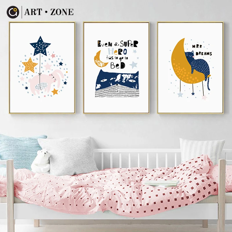 Художественная зона современные милые Мультяшные креативные рисунки