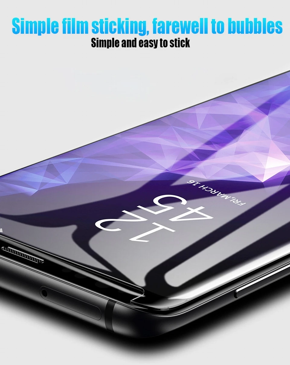 Полностью изогнутое жидкое клеевое стекло для samsung Galaxy S10E S10 Plus Защита экрана для samsung S9 S8 Plus S7 S6 Edge Note 8 9 пленка