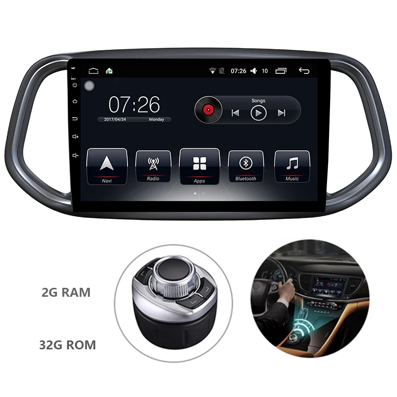 10 1 &quotодин Din Android 7 OS Специальный автомобильный DVD мультимедийный плеер для Kia KX3