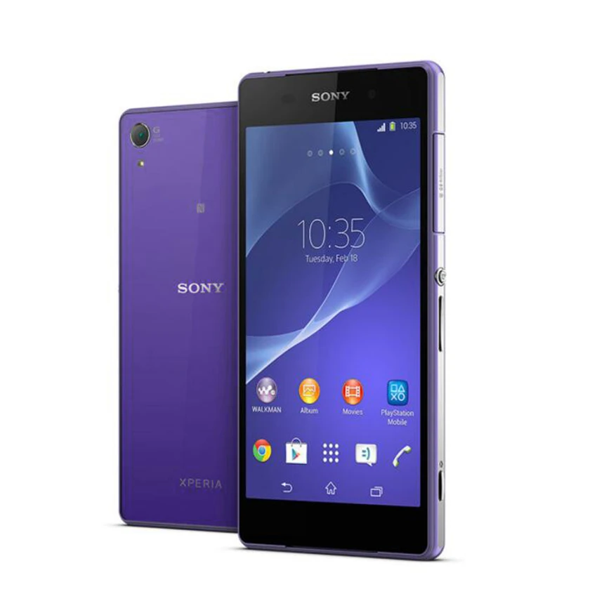 Sony Xperia Z2 D6503 разблокированный мобильный телефон GSM WCDMA 4G LTE Android четырехъядерный ОЗУ 3 Гб ПЗУ 16 Гб 5,2 дюйма камера 20 МП