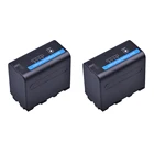 2 шт 7,2 V 7200 мАч, NP-F970 NP-F960 Камера батареи со светодиодной Мощность индикатор для Sony NP-F970NP F960 NP-F770 Batteria