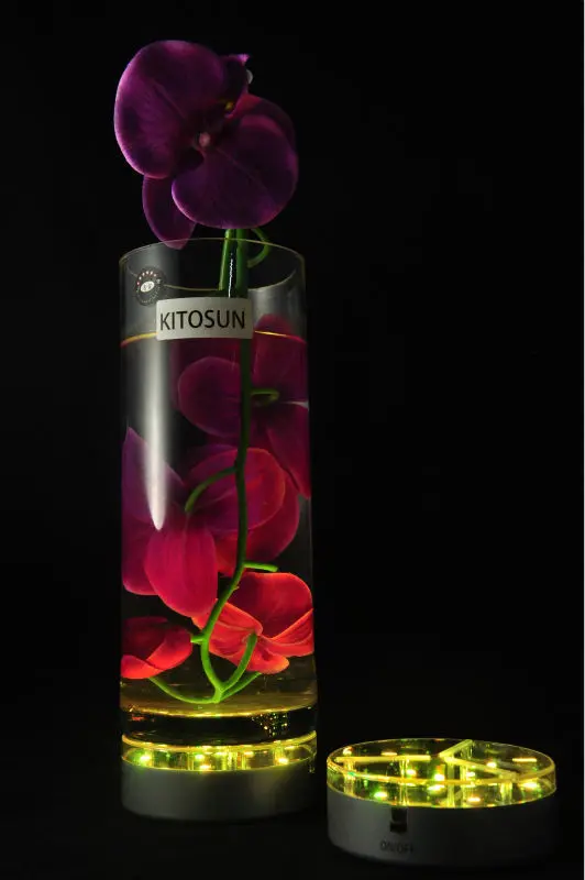 Супер яркий 9 шт RGB LED 4-дюймовое светодиодное основание для стеклянной чашки