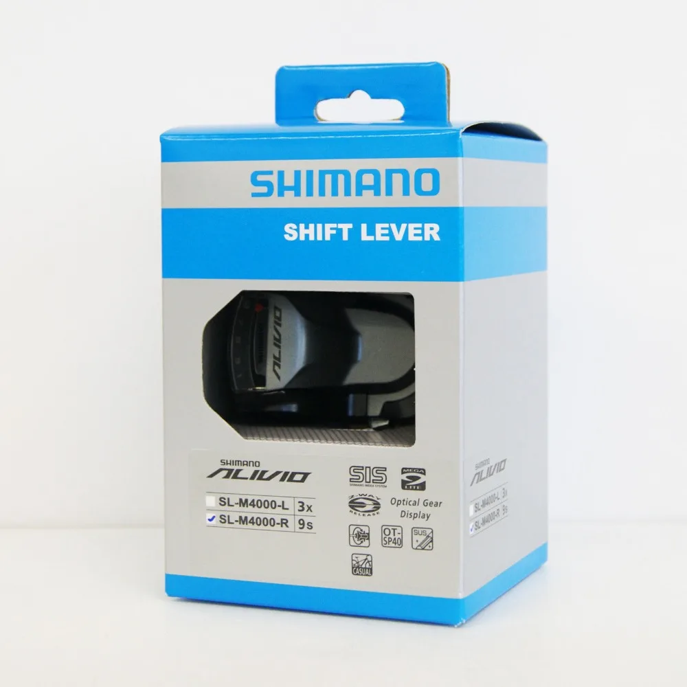 Катушки Shimano ALIVIO SL-M4000 левый 3-Скорость/правый 9-Скорость велосипед Манетки триггер рапидфайр тормозной Запчасти